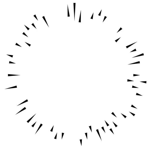 辐射线 爆炸用条纹抽象元素 矢量图解模板 — 图库矢量图片