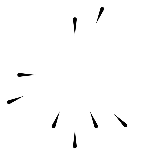 Strahlende Linien Streifen Abstraktes Element Für Explosion Vektorillustrationsvorlage — Stockvektor