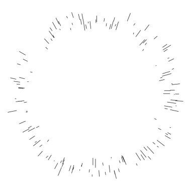 Patlama için çizgiler, çizgiler soyut element, vektör illüstrasyon şablonu