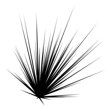 Patlama için çizgiler, çizgiler soyut element, vektör illüstrasyon şablonu