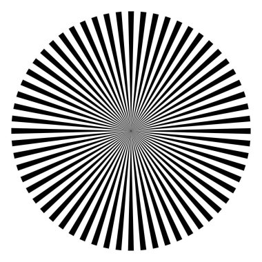 Patlama için çizgiler, çizgiler soyut element, vektör illüstrasyon şablonu