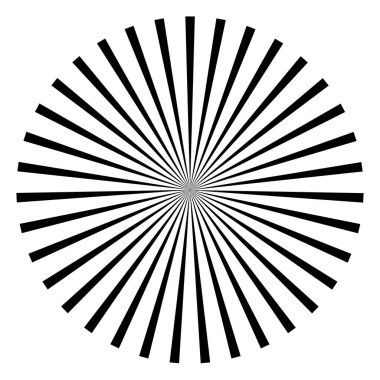 Patlama için çizgiler, çizgiler soyut element, vektör illüstrasyon şablonu