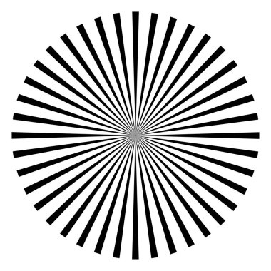 Patlama için çizgiler, çizgiler soyut element, vektör illüstrasyon şablonu