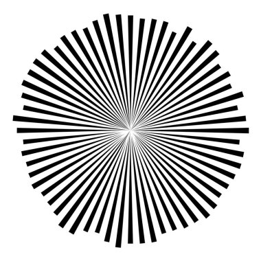 Patlama için çizgiler, çizgiler soyut element, vektör illüstrasyon şablonu