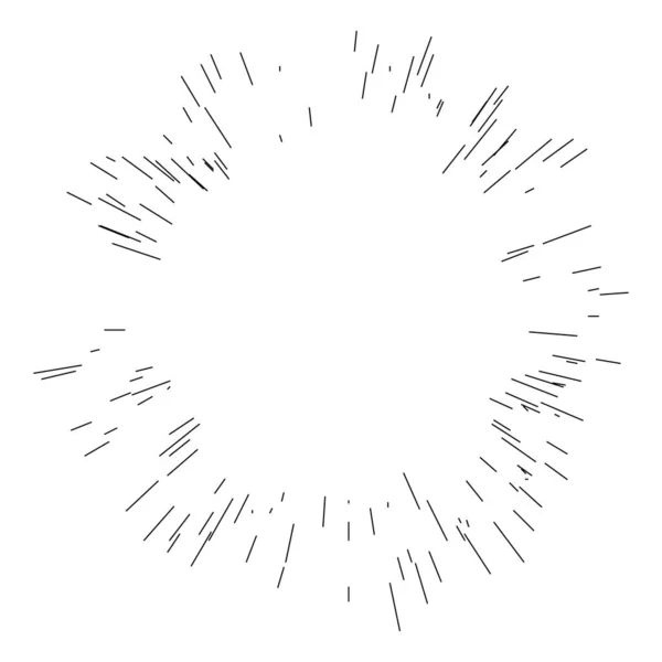 Strahlende Linien Streifen Abstraktes Element Für Explosion Vektorillustrationsvorlage — Stockvektor