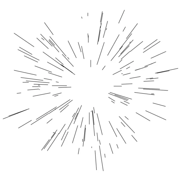 Излучающие Линии Полосы Абстрактный Элемент Взрыва Векторный Шаблон Иллюстрации — стоковый вектор