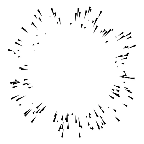 Lignes Rayonnantes Rayures Élément Abstrait Pour Explosion Modèle Illustration Vectorielle — Image vectorielle