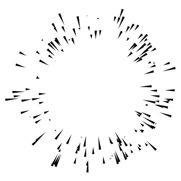 Radiando Linhas Listras Elemento Abstrato Para Explosão Modelo Ilustração Vetorial —  Vetores de Stock