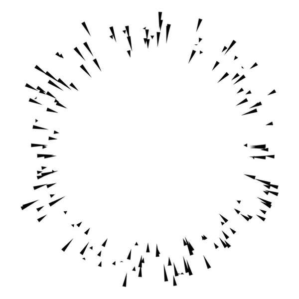Radiando Linhas Listras Elemento Abstrato Para Explosão Modelo Ilustração Vetorial —  Vetores de Stock
