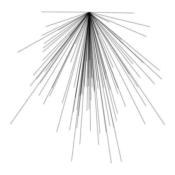 Излучающие Линии Полосы Абстрактный Элемент Взрыва Векторный Шаблон Иллюстрации — стоковый вектор