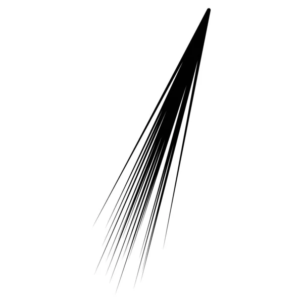 Lignes Rayonnantes Rayures Élément Abstrait Pour Explosion Modèle Illustration Vectorielle — Image vectorielle