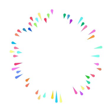 Patlama için çizgiler, çizgiler soyut element, vektör illüstrasyon şablonu