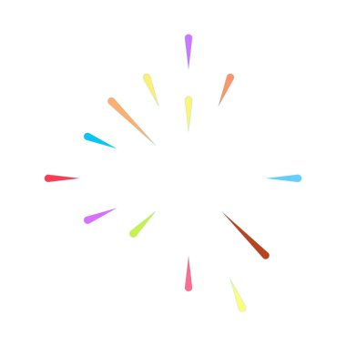 Patlama için çizgiler, çizgiler soyut element, vektör illüstrasyon şablonu