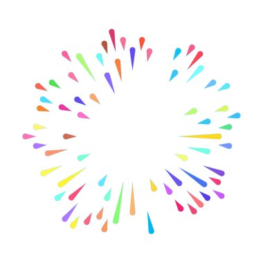 Patlama için çizgiler, çizgiler soyut element, vektör illüstrasyon şablonu