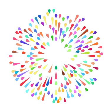 Patlama için çizgiler, çizgiler soyut element, vektör illüstrasyon şablonu