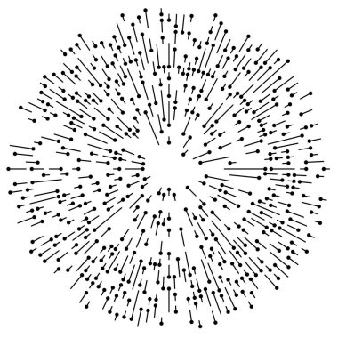 Radyal, yayılan çizgiler, çizgiler patlama için soyut element, patlama, yayılma teması