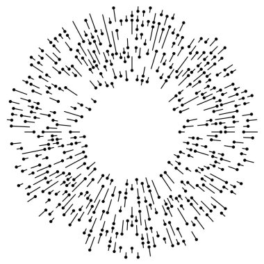 Radyal, yayılan çizgiler, çizgiler patlama için soyut element, patlama, yayılma teması