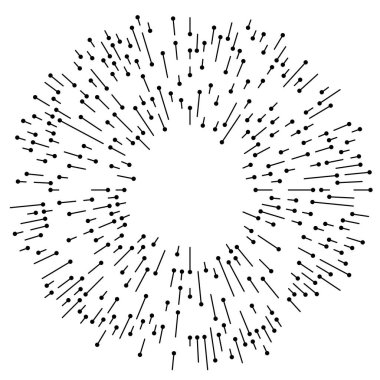 Radyal, yayılan çizgiler, çizgiler patlama için soyut element, patlama, yayılma teması