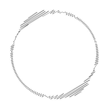 Skeç, karalama ve karalama çemberi (ler). El çizimi dairesel öge