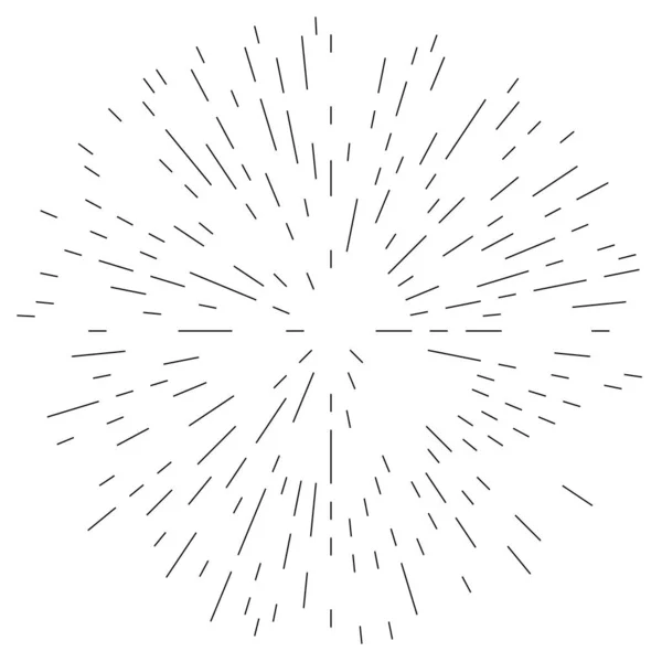 Випромінювання Ліній Смуг Абстрактного Елемента Вибуху Векторні Ілюстрації Шаблон — стоковий вектор
