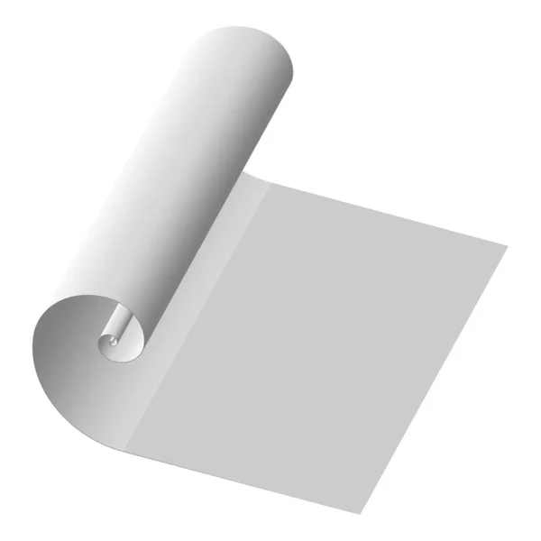 Papír Ikona Rolovacího Materiálu Vektorová Ilustrace — Stockový vektor