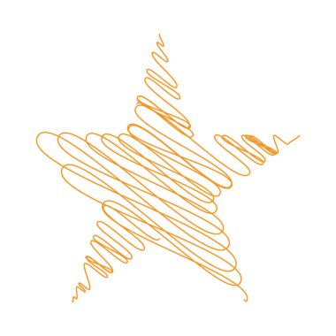 Yıldız wiith karalaması, yarım yamalak, karalama efekti deseni