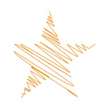 Yıldız wiith karalaması, yarım yamalak, karalama efekti deseni