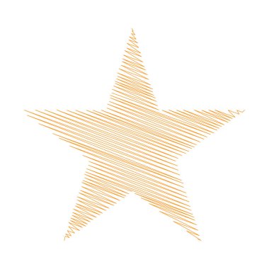 Yıldız wiith karalaması, yarım yamalak, karalama efekti deseni