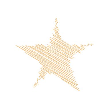 Yıldız wiith karalaması, yarım yamalak, karalama efekti deseni