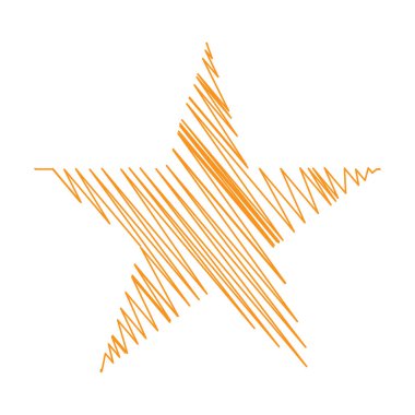 Yıldız wiith karalaması, yarım yamalak, karalama efekti deseni