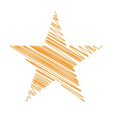 Yıldız wiith karalaması, yarım yamalak, karalama efekti deseni