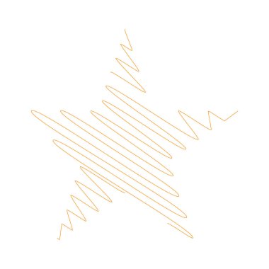 Yıldız wiith karalaması, yarım yamalak, karalama efekti deseni