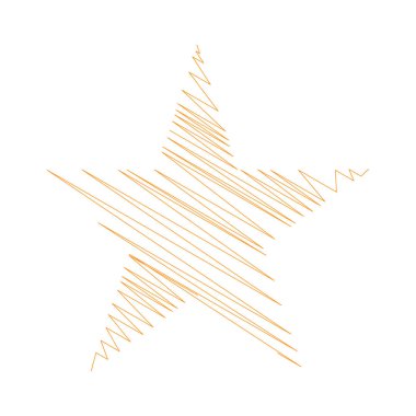 Yıldız wiith karalaması, yarım yamalak, karalama efekti deseni