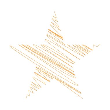 Yıldız wiith karalaması, yarım yamalak, karalama efekti deseni