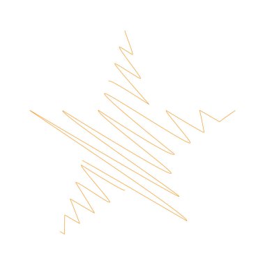 Yıldız wiith karalaması, yarım yamalak, karalama efekti deseni