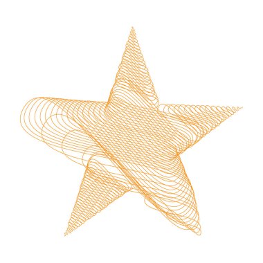 Yıldız wiith karalaması, yarım yamalak, karalama efekti deseni