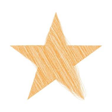 Yıldız wiith karalaması, yarım yamalak, karalama efekti deseni