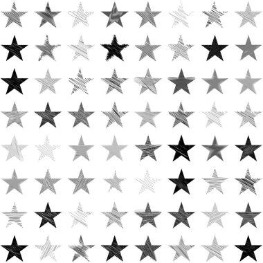 Yıldız wiith karalaması, yarım yamalak, karalama efekti deseni