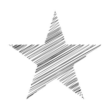 Yıldız wiith karalaması, yarım yamalak, karalama efekti deseni