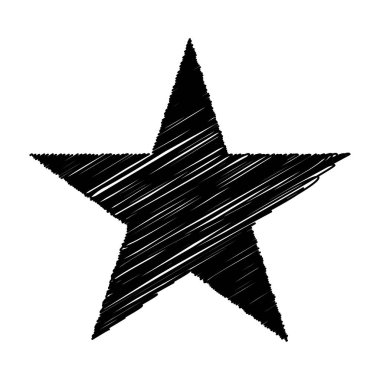 Yıldız wiith karalaması, yarım yamalak, karalama efekti deseni