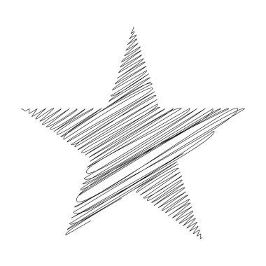 Yıldız wiith karalaması, yarım yamalak, karalama efekti deseni