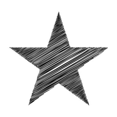 Yıldız wiith karalaması, yarım yamalak, karalama efekti deseni