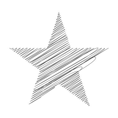 Yıldız wiith karalaması, yarım yamalak, karalama efekti deseni