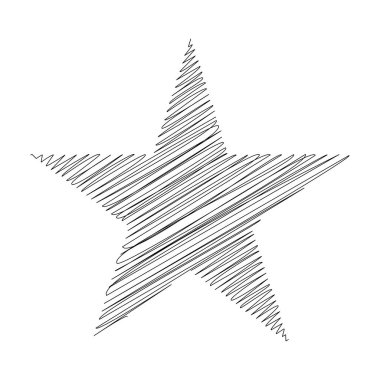 Yıldız wiith karalaması, yarım yamalak, karalama efekti deseni