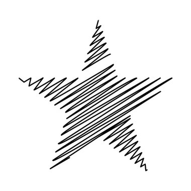 Yıldız wiith karalaması, yarım yamalak, karalama efekti deseni