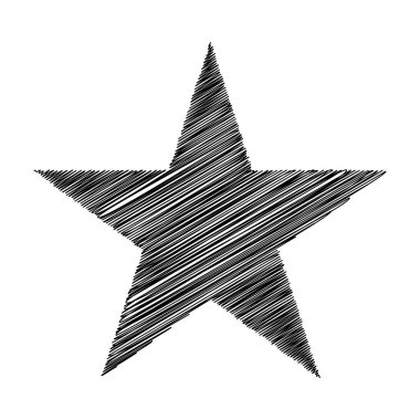 Yıldız wiith karalaması, yarım yamalak, karalama efekti deseni