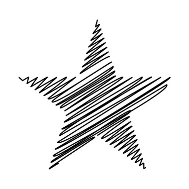 Yıldız wiith karalaması, yarım yamalak, karalama efekti deseni