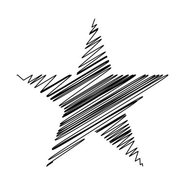 Yıldız wiith karalaması, yarım yamalak, karalama efekti deseni