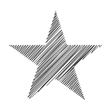 Yıldız wiith karalaması, yarım yamalak, karalama efekti deseni