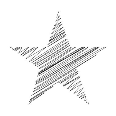 Yıldız wiith karalaması, yarım yamalak, karalama efekti deseni